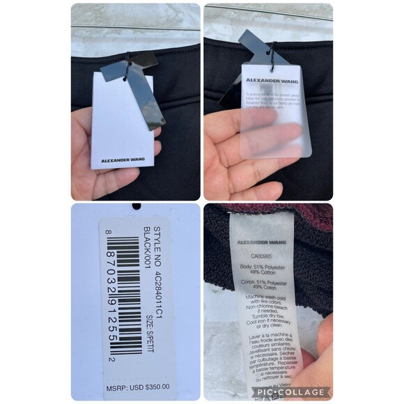 T BY ALEXANDER WANG FLARED TRACK PANTS size small - Picture 11 of 12